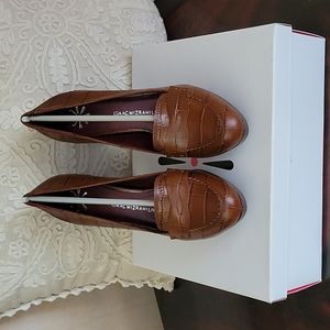 Isaacmizrahilive women shoes, leather, 4" heels, brown, new with box,size  8.5 M